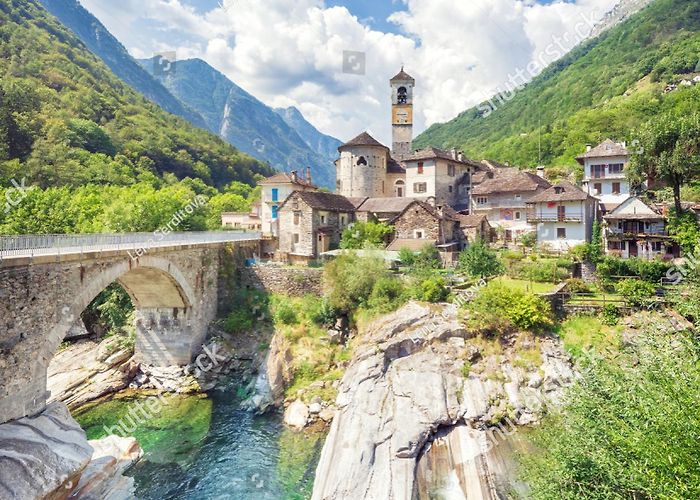 Lavertezzo Roman Bridge 50 Ponte Degli Angeli Images, Stock Photos, 3D objects, & Vectors ... photo