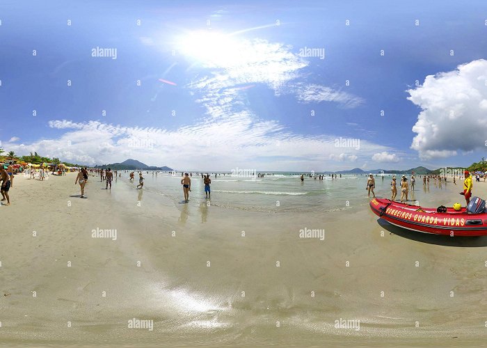 Praia Grande 360° view of Life Guard in the beach Praia Grande in Ubatuba SP ... photo