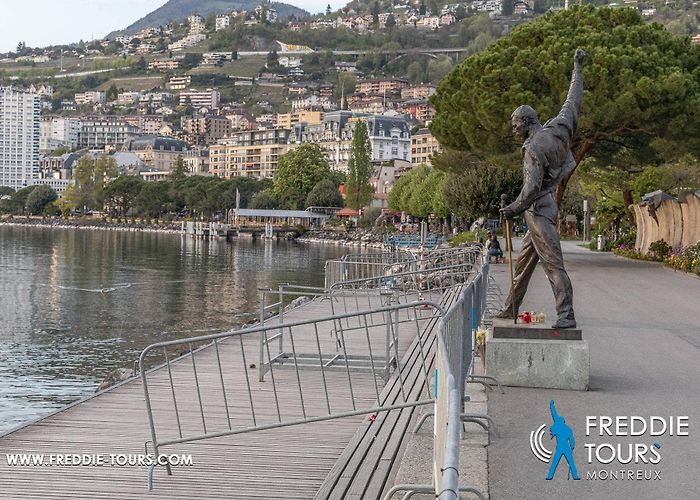 Freddie Mercury Statue A statue in homage to Freddie Mercury in Montreux photo