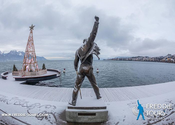 Freddie Mercury Statue A statue in homage to Freddie Mercury in Montreux photo