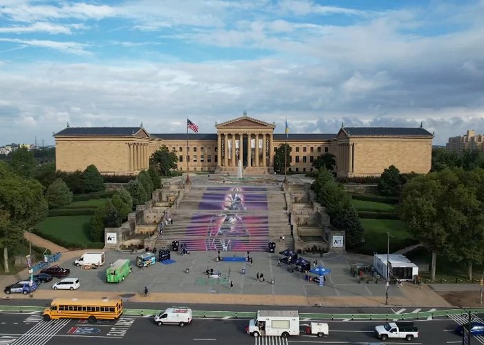 Rocky Steps New mural unveiled at the Philadelphia Museum of Art – NBC10 ... photo