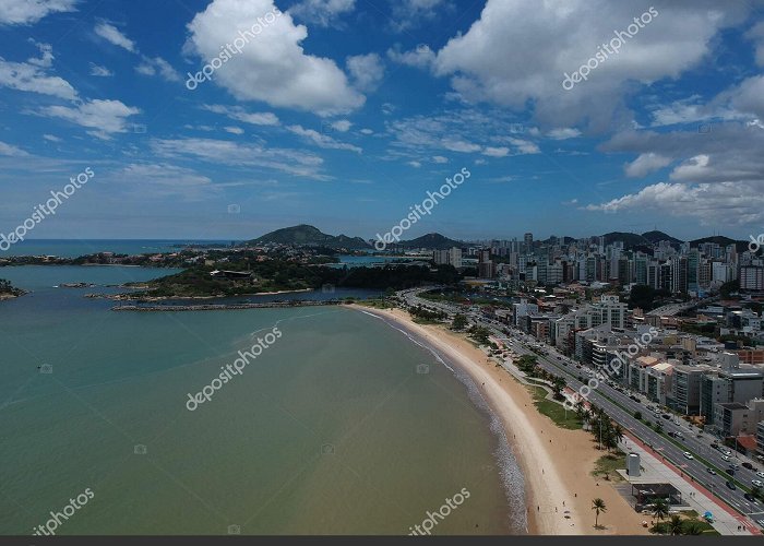 Camburi Beach Aerial View Camburi Beach Residential Buildings Cloudy Sky Vitoria ... photo