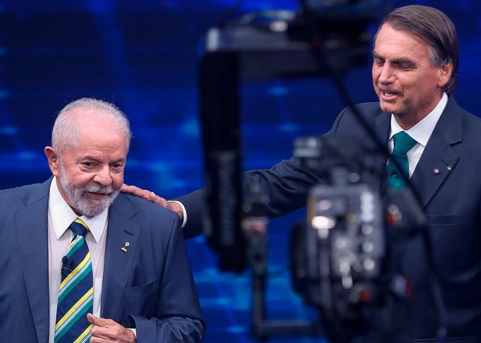 Bandeirantes Palace -São Paulo State Governament Brazil's da Silva, Bolsonaro clash in 1st one-on-one debate | WVNS photo