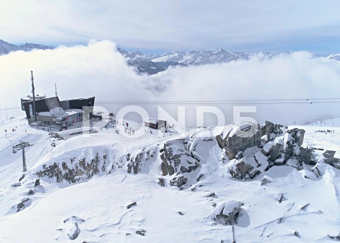 Crap Sogn Gion Rocky Crap Sogn Gion LAAX Mountain Rever... | Stock Video | Pond5 photo