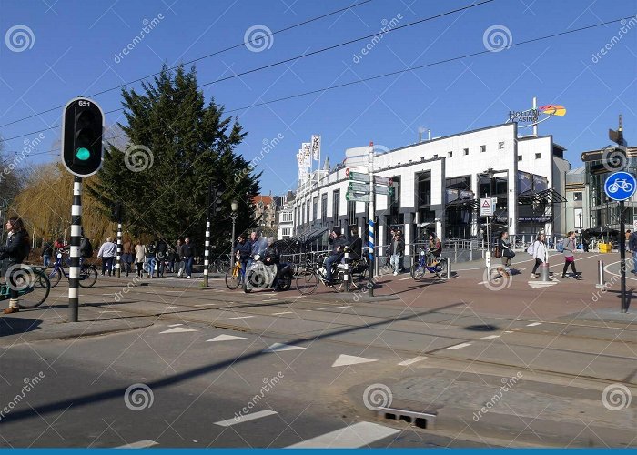 Holland Casino Schiphol Airport AMSTERDAM, the NETHERLANDS - MARCH 13, 2016: Typical Crossroad ... photo