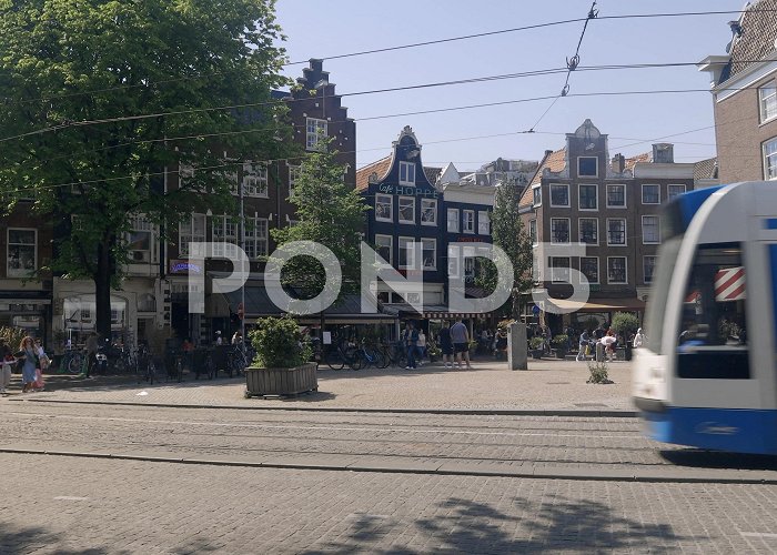 Spui Square Spui Square on a summer day in Amsterdam | Stock Video | Pond5 photo