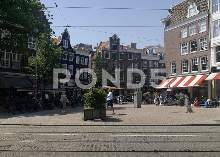 Spui Square Spui Square on a summer day in Amsterdam | Stock Video | Pond5 photo