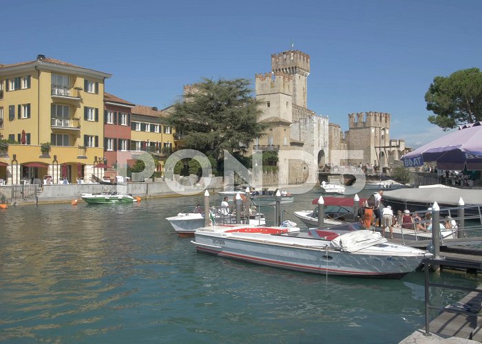 Sirmione Ferry Dock Scaliger Castle, Sirmione, Lake Garda, L... | Stock Video | Pond5 photo