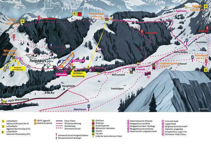 Gummenalp iSKI - Ski Resort Dallenwil Wirzweli - ski area closed photo