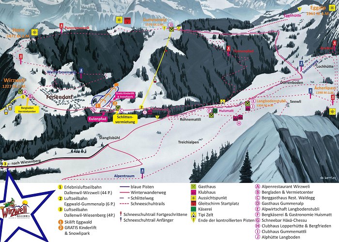 Gummenalp BERGFEX: Ski resort Dallenwil - Wirzweli - Skiing holiday ... photo