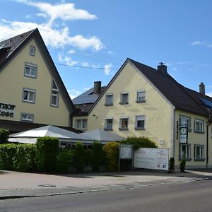 Hotel-Gasthof Zur Rose Weissenhorn Exterior photo