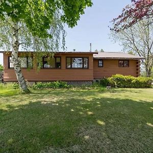 St Lawrence River Modern Log Home Hammond Exterior photo